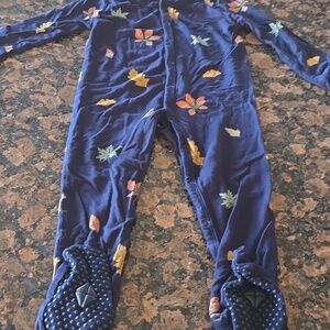 Kyte BABY Foilage Long Sleeve Footie Pajamas